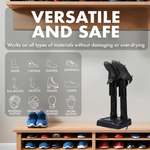 JobSite Boot Dryer - Silent Shoe Dryer & Warmer For Work Boots, Gloves & Shoes - Fanless Convection Dry - Helps Reduce Odor