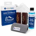 KEEPDRY Shoe Cleaner Kit - Sneaker Cleaning Kit - Deep Clean Solution with Safe Ingredients - Includes Microfiber Wiper Cloth & 2 Shoe Cleaner Brushes