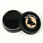 JobSite Boot Polish Wax - Stain Gloss High Shine Shoe Polish - Black Wax to Protect & Restore Leather Dress & Work Boots - 3 oz