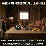 JobSite Saddle Soap for Leather - Leather Soap Cleaner & Conditioner - Restore & Soften Boots & Shoes - 3 oz