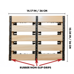 JobSite Boot Scraper - Outdoor Boot Brush Scrubber Brush - Compact, Portable Shoe Cleaner for Home, RVs, Trucks, Kids - Timber Edition - Foot Matters