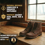 JobSite Beeswax Paste - Bees Wax Leather Conditioner - Leather Waterproofing Wax Protects & Restores Boots, Shoes & Leather Articles - 3 oz