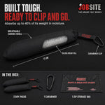 JobSite dry packs with pull strap and carabiner