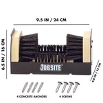 JobSite Boot Scrubber - The Original Shoe Scraper & Cleaner Brush