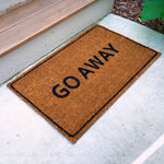 Ninamar Door Mat "Go Away" Natural Coir – 29.5 x 17.5 inch - Foot Matters
