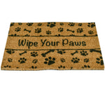Ninamar Door Mat Wipe Your Paws Natural Coir - 29.5 x 17.5 inch - Foot Matters