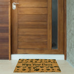 Ninamar Door Mat Wipe Your Paws Natural Coir - 29.5 x 17.5 inch - Foot Matters