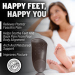 FootMatters 3/4 Slim Orthotic Inserts – For Plantar Fasciitis Pain Relief –Insoles for Women and Men with Arch Support & Heel Cup