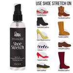 FootMatters Professional Boot & Shoe Stretch Spray – Softener & Stretcher for Leather, Suede, Nubuck, Canvas – 4 oz - Foot Matters