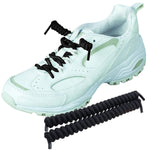 FootMatters Curly No Tye Shoe Laces - Elastic Spring Laces - No Tie Great for Elderly, Children, Fashion - One Size Fits All - Foot Matters