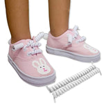 FootMatters Curly No Tye Shoe Laces - Elastic Spring Laces - No Tie Great for Elderly, Children, Fashion - One Size Fits All - Foot Matters