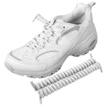 FootMatters Curly No Tye Shoe Laces - Elastic Spring Laces - No Tie Great for Elderly, Children, Fashion - One Size Fits All - Foot Matters