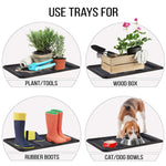 SafetyCare Rubber Shoe & Boot Tray - Multi-Purpose - 80 cm x 40 cm - 2 Mats - Foot Matters