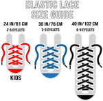 FootMatters No Tie Flat Stretch Shoe Laces - Foot Matters