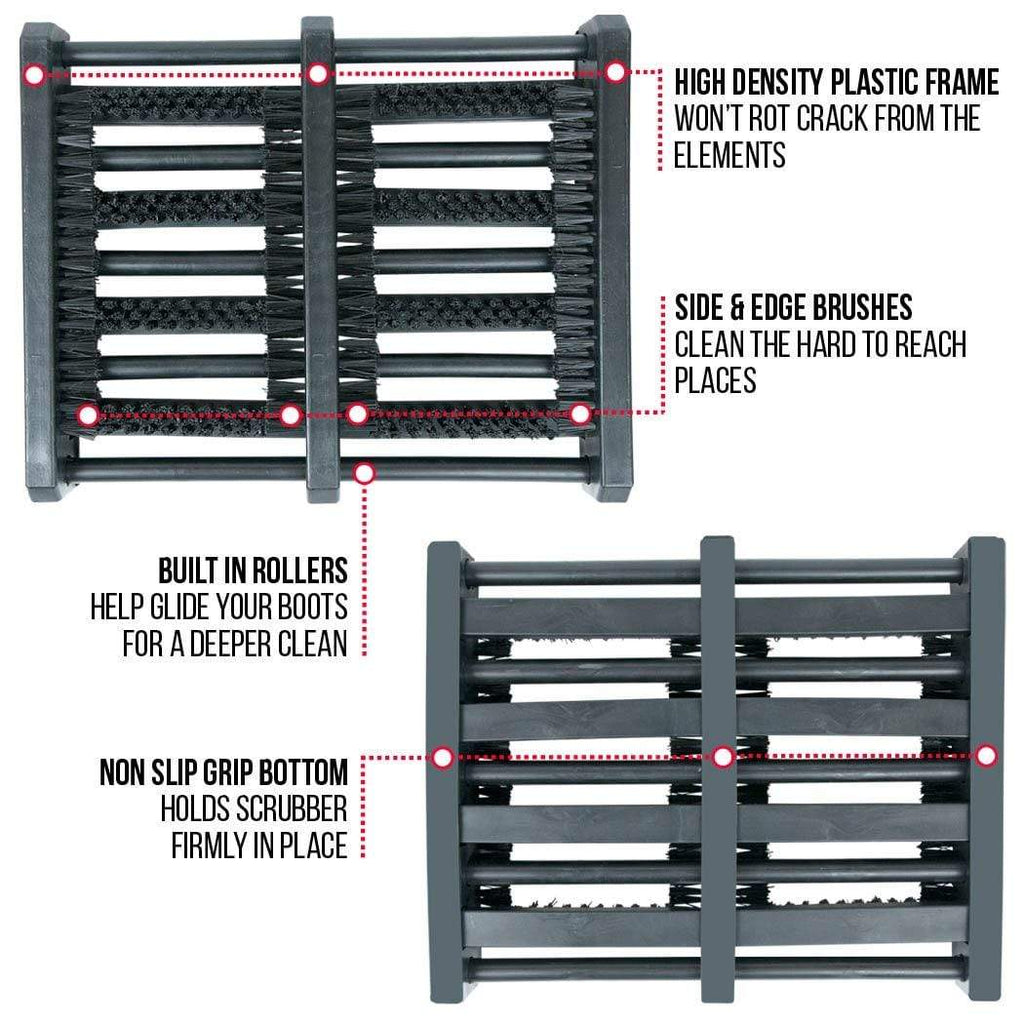 JobSite Boot Scrubber Brush Mat Scrub & Scrape Muddy Shoes
