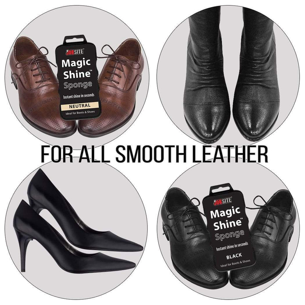 Jobsite Instant Express Leather Boot Shoe Shine Sponge FootMatters Webstore