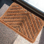 Ninamar Natural Coir Herringbone Door Mat - 24 x 16 inch - Foot Matters