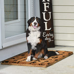 NINAMAR Woven Door Mat All Natural Coir - Extra Thick - 36 x 24 inch - Wipe Your Paws