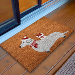 Ninamar Door Mat Holiday Dachshund Dog Natural Coir - 29.5 x 17.5 inch
