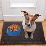 NINAMAR Rubber Door Mat (29.5” x 17.5”) - Durable Non-Slip Indoor/Outdoor Entry Rug Made from 100% Natural Rubber - Traps Liquid & Debris - Keep Home Entrance Clean - Coffee