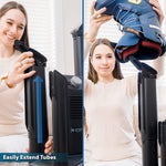 KEEPDRY Forced Heat Boot Dryer - Heavy Duty Shoe Dryer with Heat Switch & Timer - Quickly Dry Garments - Collapsible Drying Tubes Black