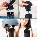 KEEPDRY Forced Heat Boot Dryer - Heavy Duty Shoe Dryer with Heat Switch & Timer - Quickly Dry Garments - Collapsible Drying Tubes Black