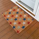 Ninamar Door Mat - Patriot - Natural Coir - 29.5 x 17.5 inch