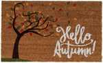 Ninamar Door Mat Hello Autumn - Natural Coconut Fiber (Coir) - 29.5 x 17.5 inch