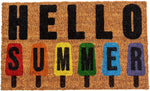 NINAMAR Hello Summer Door Mat - Natural Coir - 29.5 x 17.5 inch