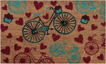 Ninamar Door Mat Vintage Bicycle Natural Coir – 29.5 x 17.5 inch