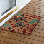 Ninamar Door Mat Vintage Bicycle Natural Coir – 29.5 x 17.5 inch