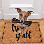 Ninamar Door Mat Hey Y'all Natural Coir - 75 x 45 cm - Foot Matters