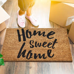 Ninamar Door Mat Home Sweet Home Natural Coir - 75 x 45 cm - Foot Matters