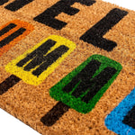 NINAMAR Hello Summer Door Mat - Natural Coir - 29.5 x 17.5 inch