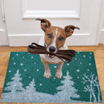 Ninamar Door Mat Winter Snowy Pines Natural Coir - 75 x 45 cm - Foot Matters