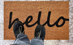 Ninamar Door Mat Hello Natural Coir - 75 x 45 cm - Foot Matters