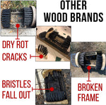 JobSite Extra Wide Boot Scrubber – No Mounting Required – All Weather Shoe Scraper Brush