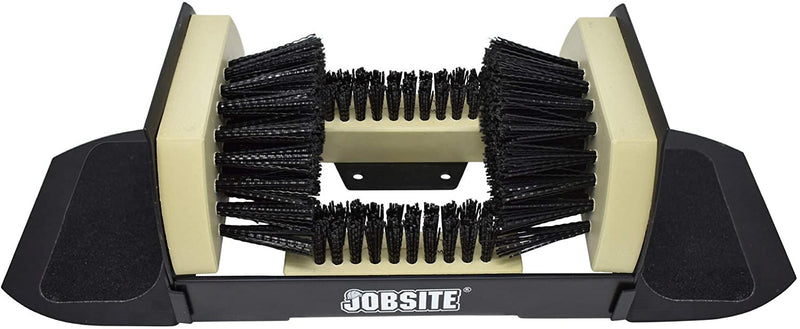 JobSite Extra Wide Boot Scrubber – No Mounting Required – All Weather Shoe Scraper Brush