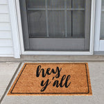 Ninamar Door Mat Hey Y'all Natural Coir - 75 x 45 cm - Foot Matters