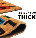 NINAMAR Hello Summer Door Mat - Natural Coir - 29.5 x 17.5 inch