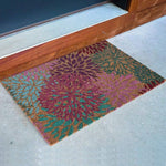 Ninamar Door Mat Bright Flowers Natural Coir – 29.5 x 17.5 inch