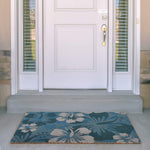 Ninamar Door Mat Hibiscus Flowers Natural Coir – 29.5 x 17.5 inch