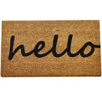 Ninamar Door Mat Hello Natural Coir - 75 x 45 cm - Foot Matters