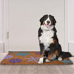 Ninamar Door Mat Winter Snowflakes Natural Coir - 29.5 x 17.5 inch