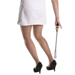 FootMatters Long Handled Metal Expander Shoe Horn Flex Spring End - Extendable & Collapsible 16" to 31" - Foot Matters