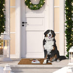 Ninamar Door Mat Happy Holiday Snowman Natural Coir - 29.5 x 17.5 inch