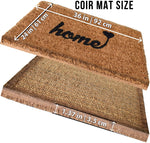 NINAMAR Woven Door Mat All Natural Coir - Extra Thick - 36 x 24 inch - Home