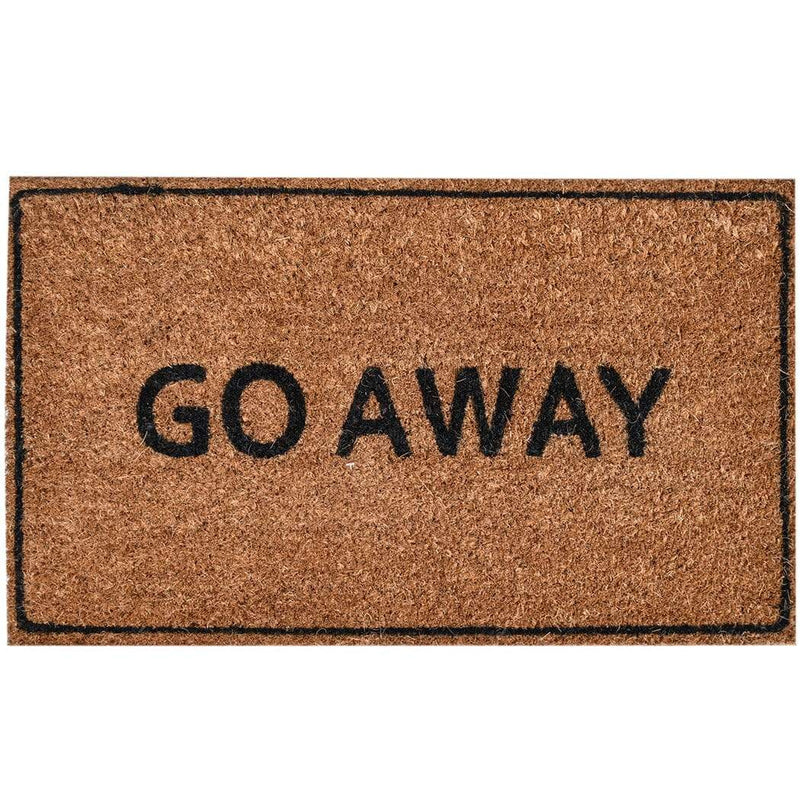 Ninamar Door Mat "Go Away" Natural Coir – 29.5 x 17.5 inch - Foot Matters