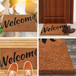 Ninamar Door Mat Welcome Natural Coir - 29.5 x 17.5 inch - Foot Matters