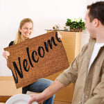 Ninamar Door Mat Welcome Natural Coir - 29.5 x 17.5 inch - Foot Matters